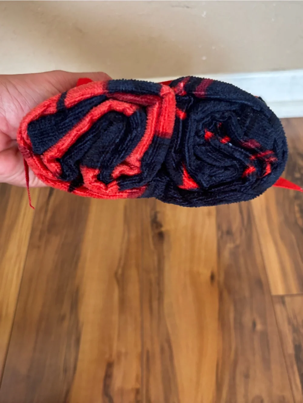 Marvel Kids Spider-Man  and Miles Morales Red and Black Hooded Towel Wrap
